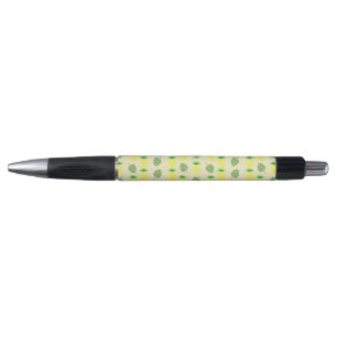Tropical Summer Pineapple and Palm Leaves Pattern Pen