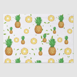 TROPICAL SUMMER pineapple Slice trendy Pattern Tissue Paper
