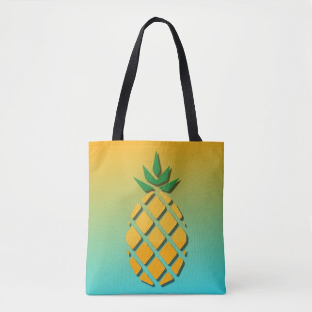 Tropical Summer Pineapple Tote (Front)