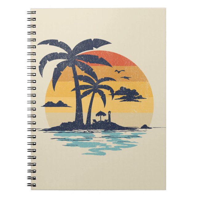 Tropical summer scene notebook (Front)