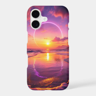 TROPICAL SUMMER SUNSET BEACH SCENE
