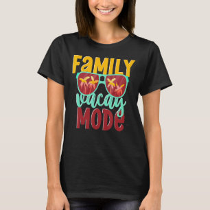Tropical Summer Vacation Cool Sunglasses Family Va T-Shirt