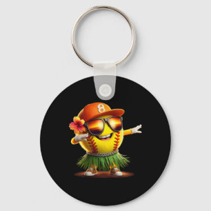 Tropical Summer Vacation Funny Hawaii Softll Ll Ha Keychain
