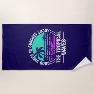 Tropical Summer Vibes-82646 Beach Towel