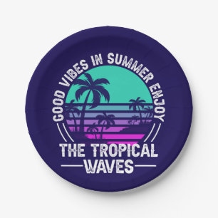 Tropical Summer Vibes-82646 Paper Plate
