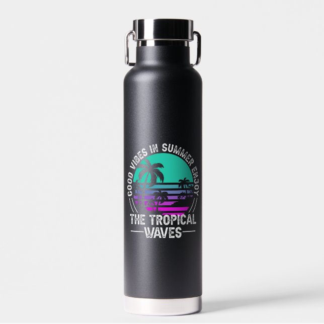 Tropical Summer Vibes-82646 Water Bottle (Front)