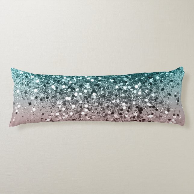 Tropical Summer Vibes Glitter #3 Body Pillow (Front)