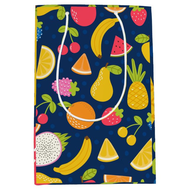 Tropical Summer Waves Beach Party Pattern     Medium Gift Bag (Front)