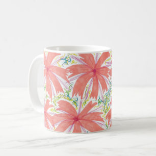 Tropical Sunburst Flower Mug