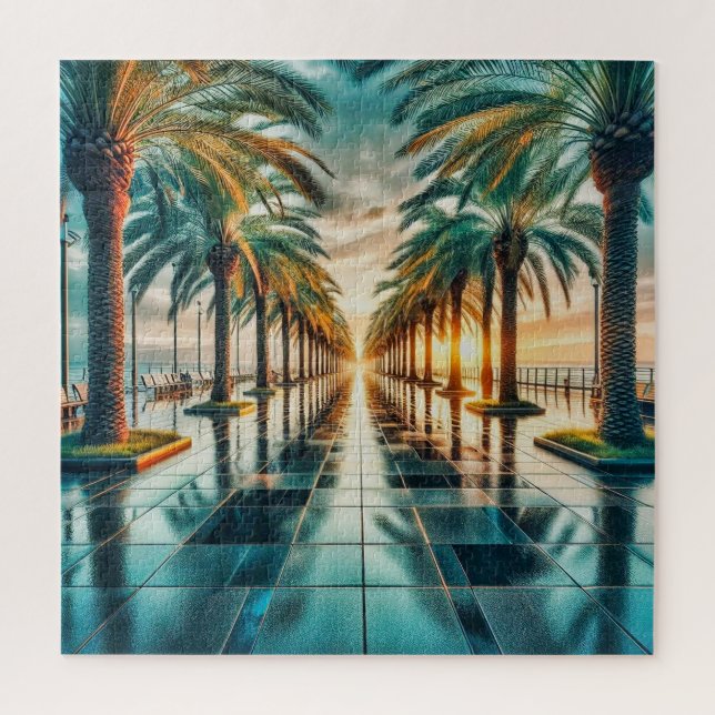 Tropical Sunrise Jigsaw Puzzle (Vertical)