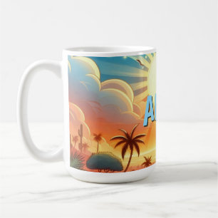 Tropical Sunrise Personalized Coffee Mug