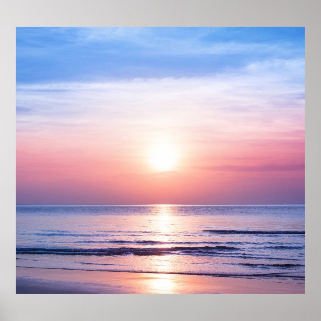 Tropical Sunrise: Sea, Sky, Serenity Poster (Front)