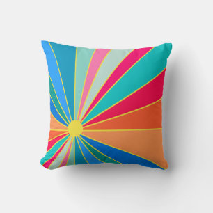Tropical Sunrise Throw Pillow