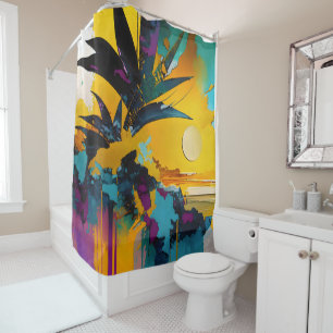 Tropical Sunset – Abstract Coastal Art