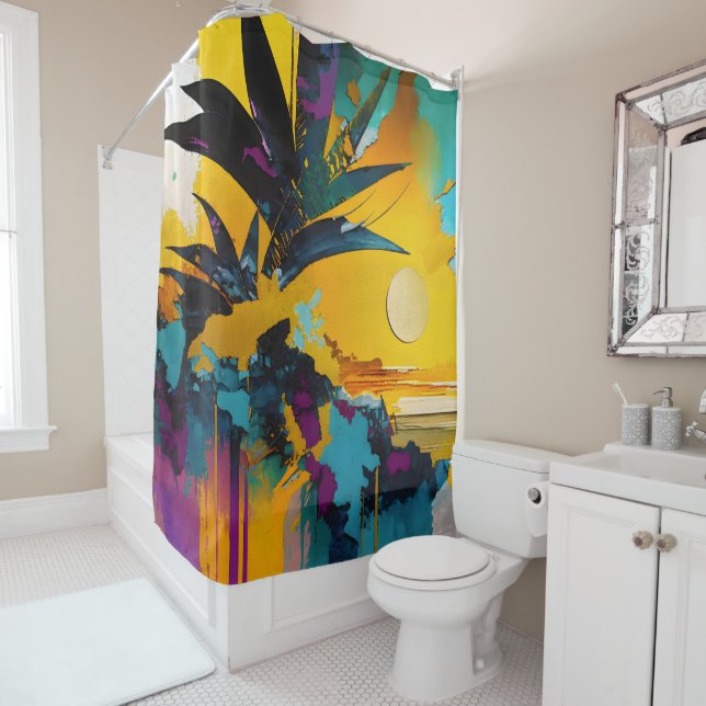 Tropical Sunset – Abstract Coastal Art (In Situ)