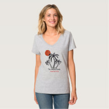 Tropical Sunset Beach Palm Tree Family Vacation