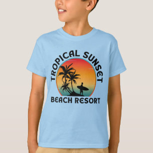 TROPICAL SUNSET BEACH RESORT T-Shirt