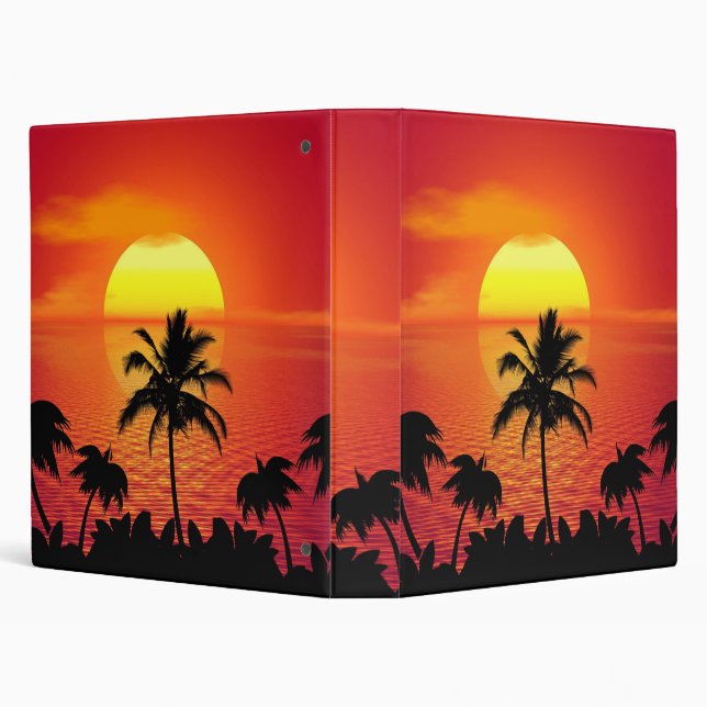 Tropical Sunset Binder (Background)