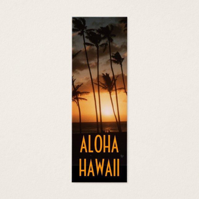 Tropical Sunset Bookmark (Front)