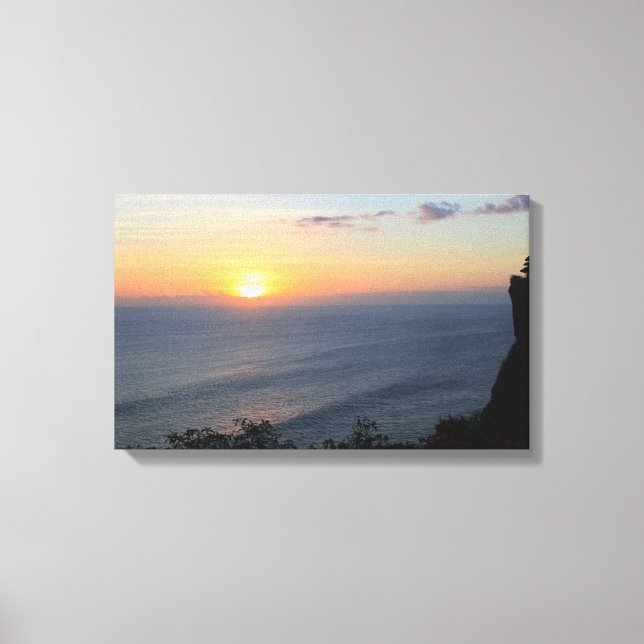 Tropical sunset canvas print (Front)