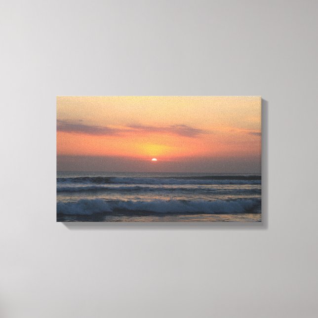 Tropical sunset canvas print (Front)