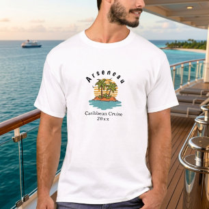 Tropical Sunset Cayman Island Cruise Personalize T-Shirt