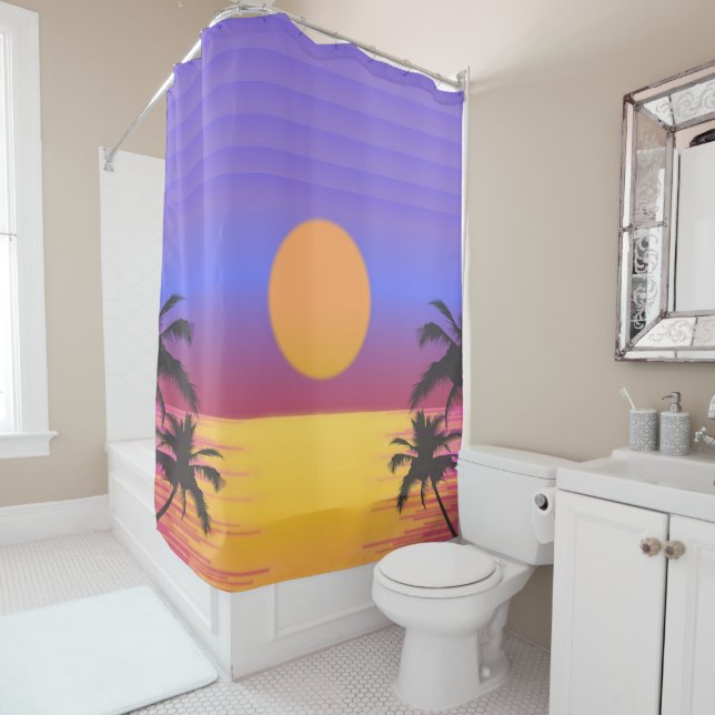 Tropical Sunset Graphic (In Situ)