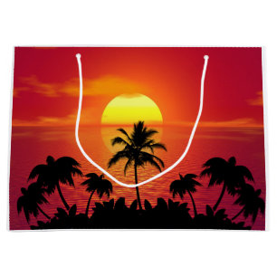 Tropical Sunset Large Gift Bag