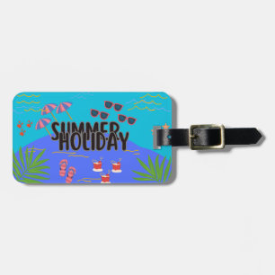 Tropical Sunset Luggage Tag