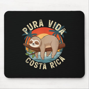 Tropical Sunset Nature Sloth Costa Rica Pura Vida  Mouse Pad