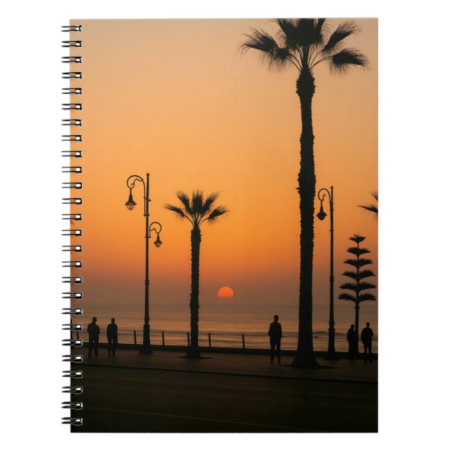 Tropical Sunset Notebook – Inspiring and Peaceful  (Front)