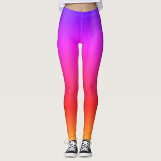 Tropical Sunset Ombré  Leggings