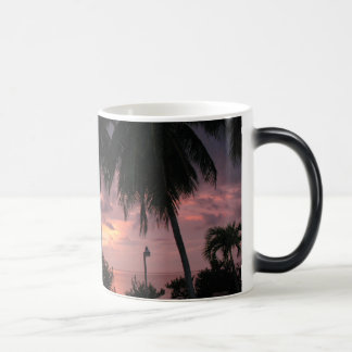 Tropical sunset on a morphing mug