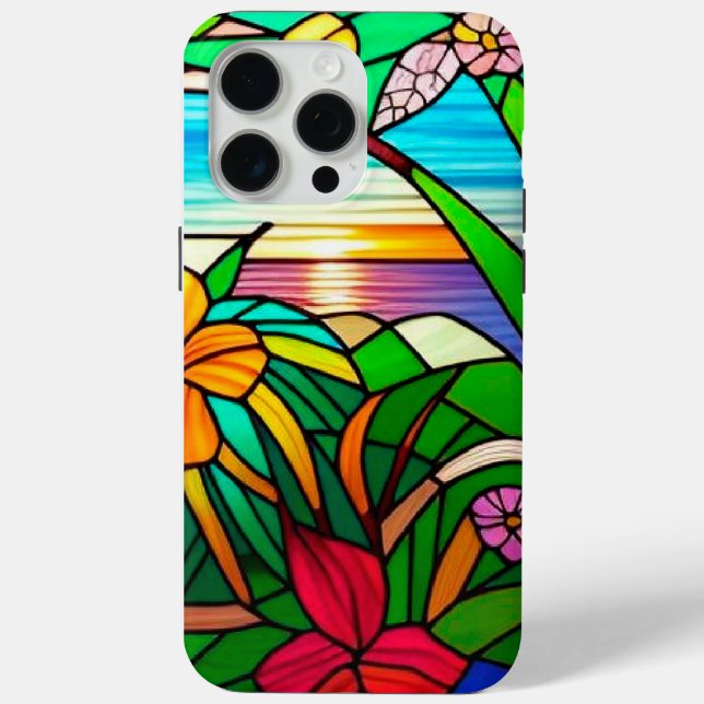 Tropical Sunset Over Ocean Horizon Case-Mate iPhone Case (Back)