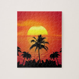 TROPICAL SUNSET PARADISE jigsaw puzzle
