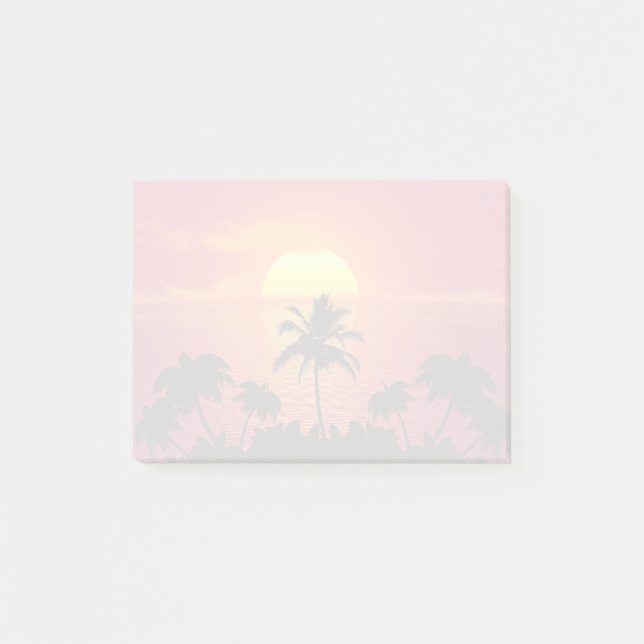 Tropical Sunset Post-it Notes (Front)