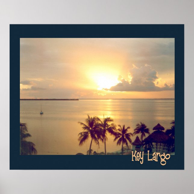 Tropical Sunset Poster (Front)