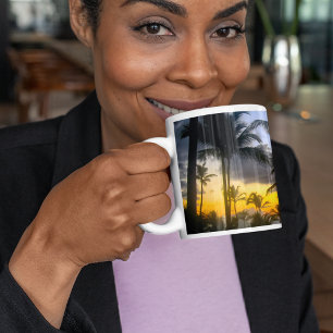 Tropical Sunset Print Mug