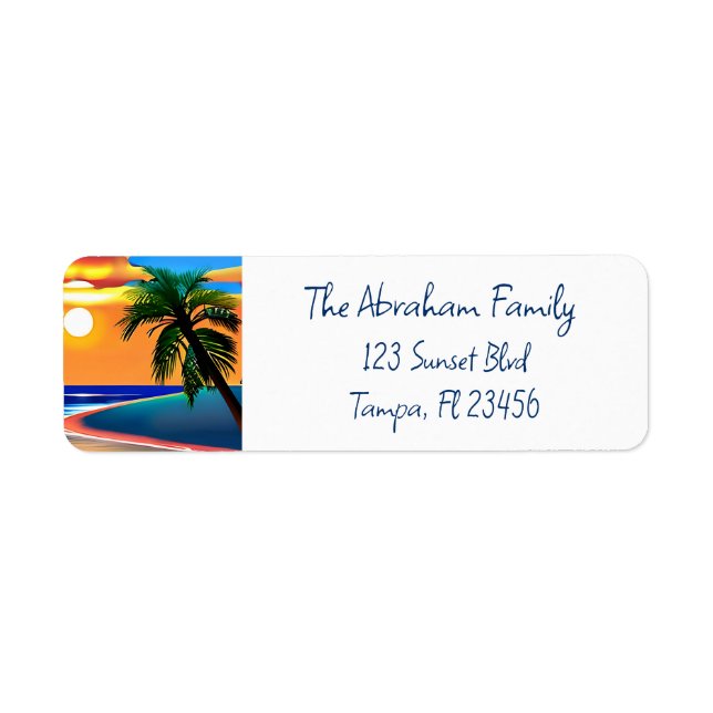 Tropical Sunset Reflection (Front)