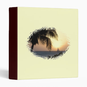 Tropical Sunset Sailboat Binder