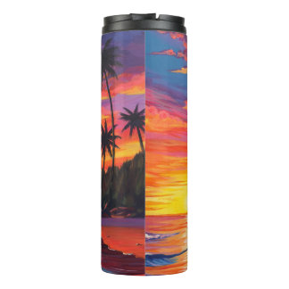 Tropical Sunset Thermal Tumbler