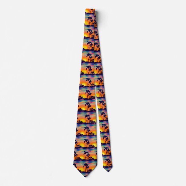 Tropical Sunset Tie (Front)