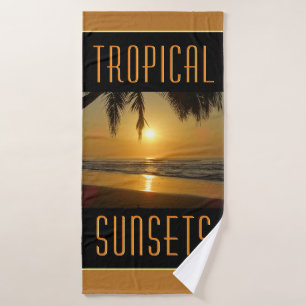 Tropical Sunsets Bath Towel Set