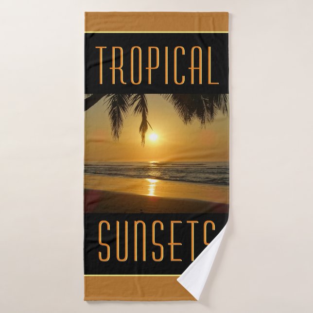Tropical Sunsets Bath Towel Set (Bath Towel)
