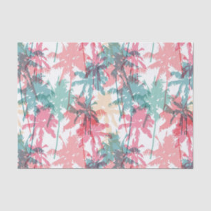 Tropical Surf Beach Bum Seaside Palm Trees Tissue Paper