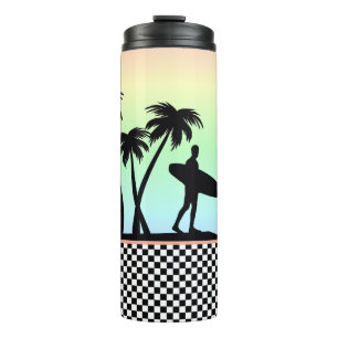 Tropical Surfer Personalized Thermal Tumbler
