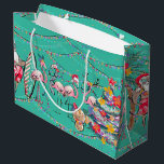 Tropical Surfing Santa Holiday Gift Bag<br><div class="desc">The latest addition to the Tropical Santa Collection</div>