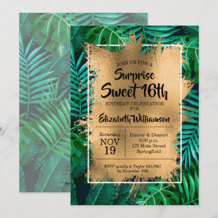 Tropical Sweet 16th Birthday Invitations