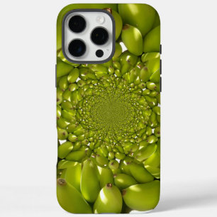 Tropical Symmetry   Green Banana Kaleidoscope Abst iPhone 16 Pro Max Case
