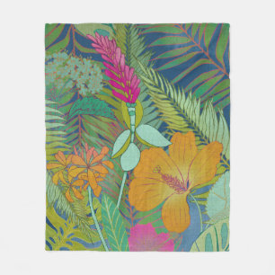 Tropical Tapestry II Fleece Blanket